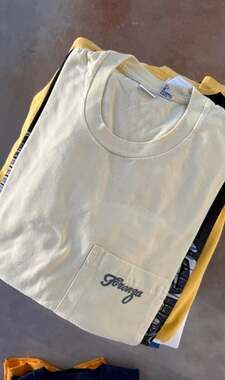 Vintage Forenza Authentic Sportswear Men's Short Sleeve Pocket T-Shirt Yellow